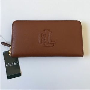 Ralph Lauren Brown Leather Wallet NEW